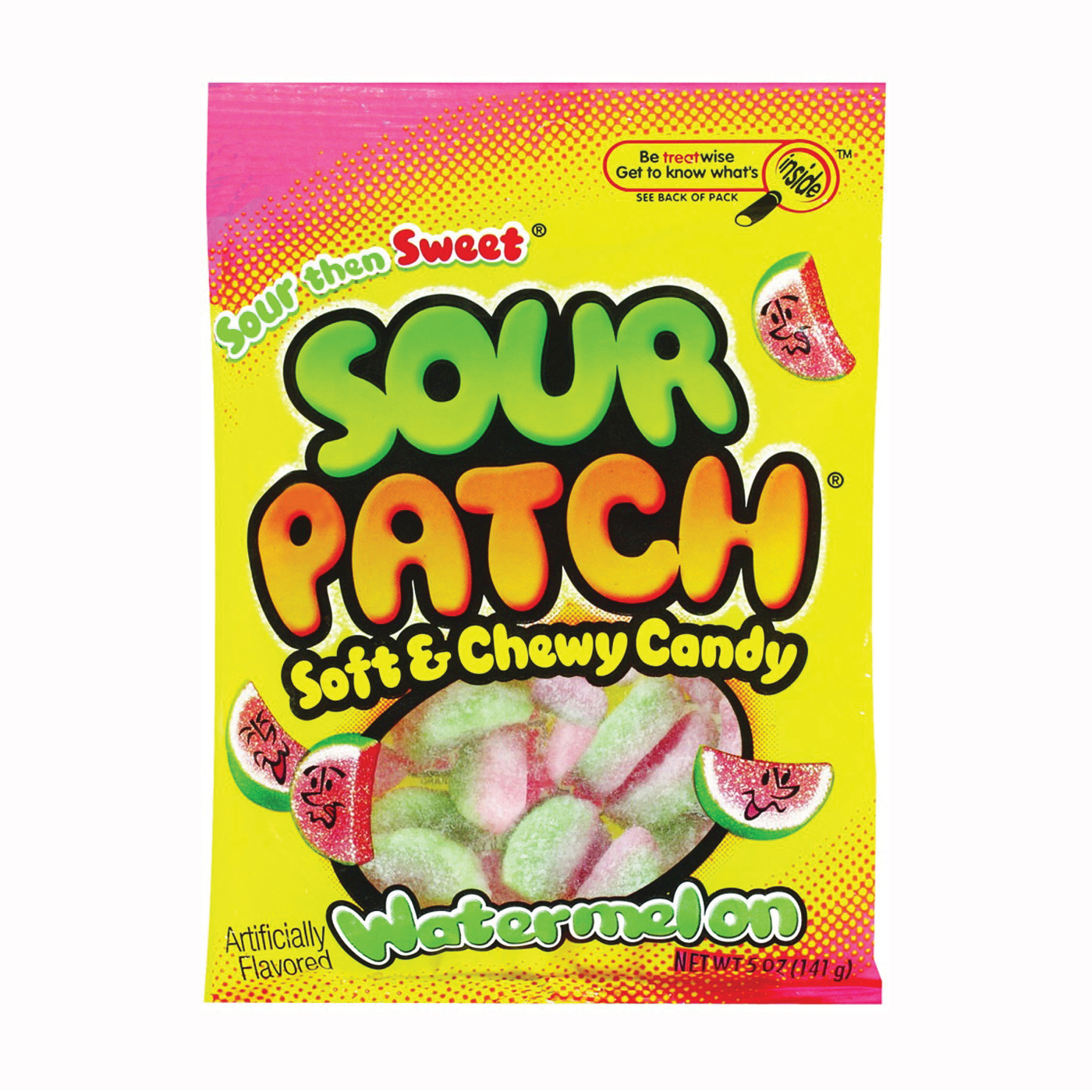 Sour Patch SOURW12 Candy, Watermelon Flavor, 5 oz - 1