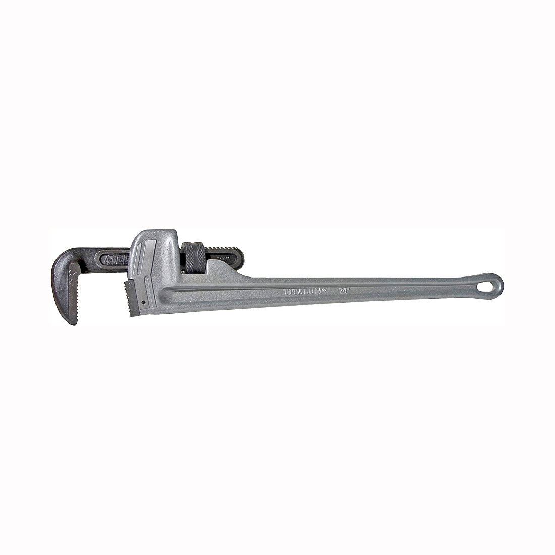 04824 Pipe Wrench, 3 in Jaw, 24 in L, Straight Jaw, Aluminum, Epoxy-Coated