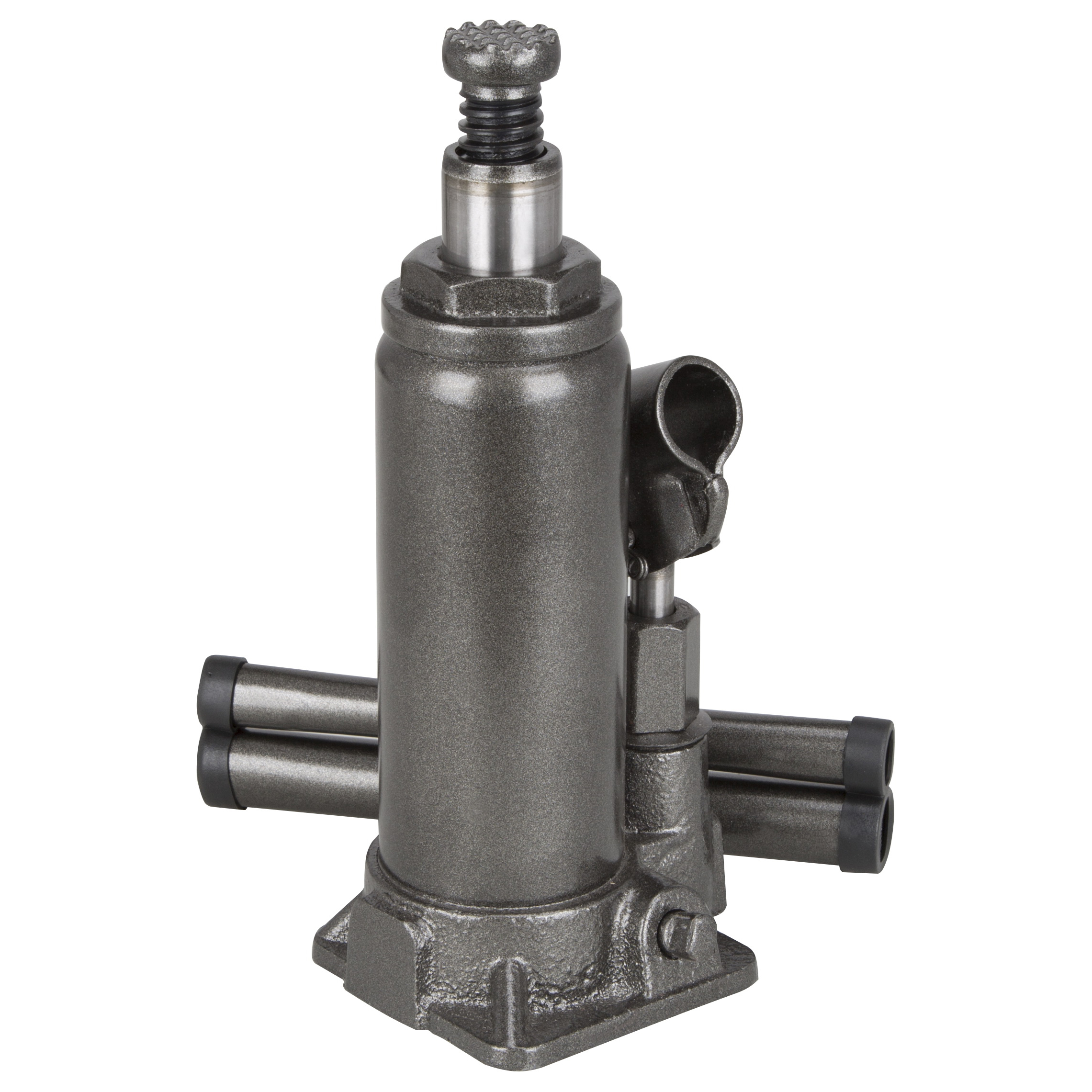 T010704 Hydraulic Bottle Jack, 4 ton, 7-5/8 to 14-5/8 in Lift, Steel, Gray