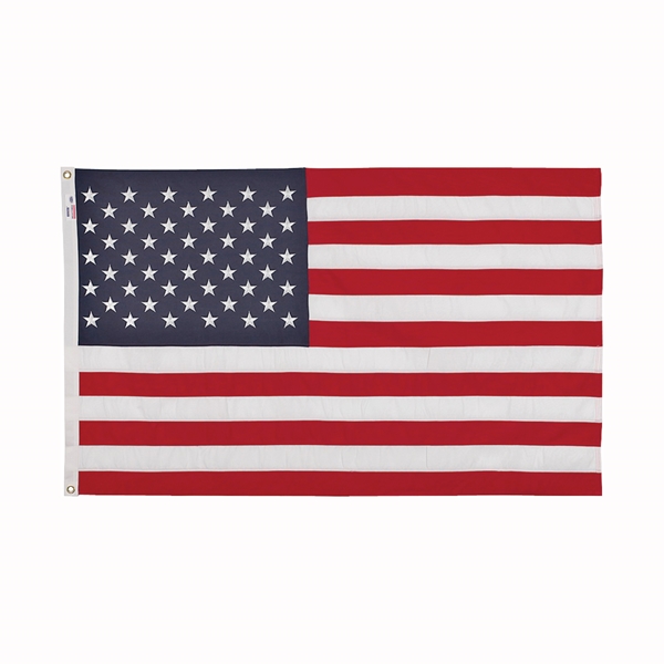 USDT3 USA Flag, 3 ft W, 5 ft H, Spun Polyester