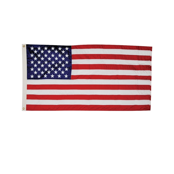 US5PN USA Flag, 5 ft W, 8 ft H, Nylon