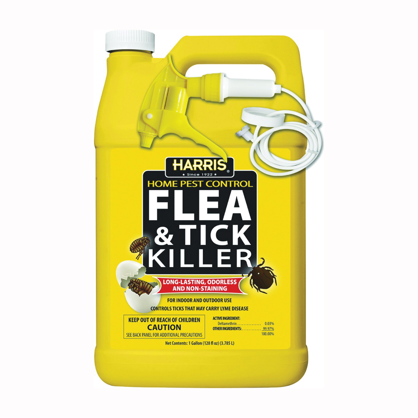 HFT-128 Flea and Tick Killer, Liquid, Spray Application, 1 gal