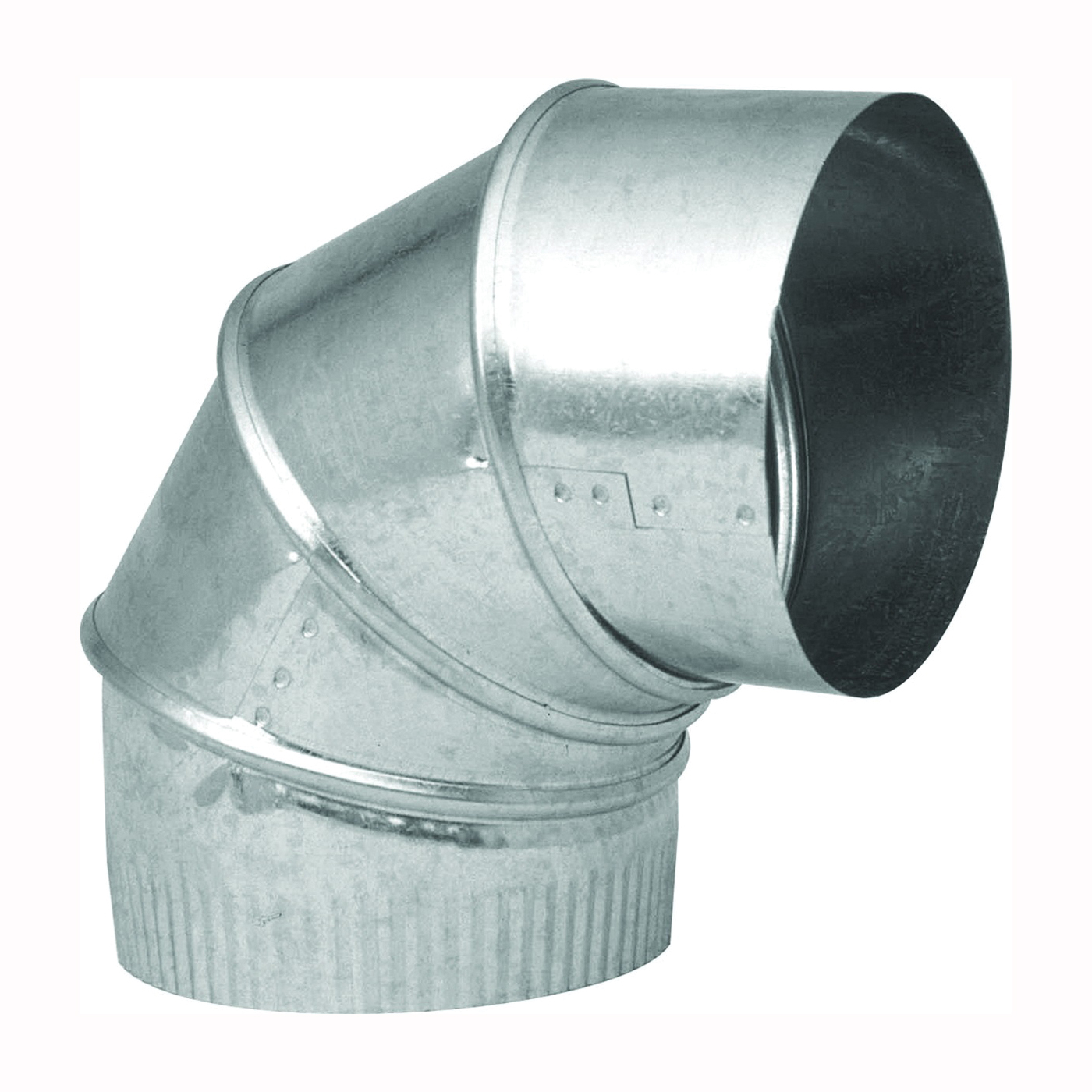 GV0300-C Adjustable Elbow, 7 in Connection, 28 Gauge, Galvanized Steel