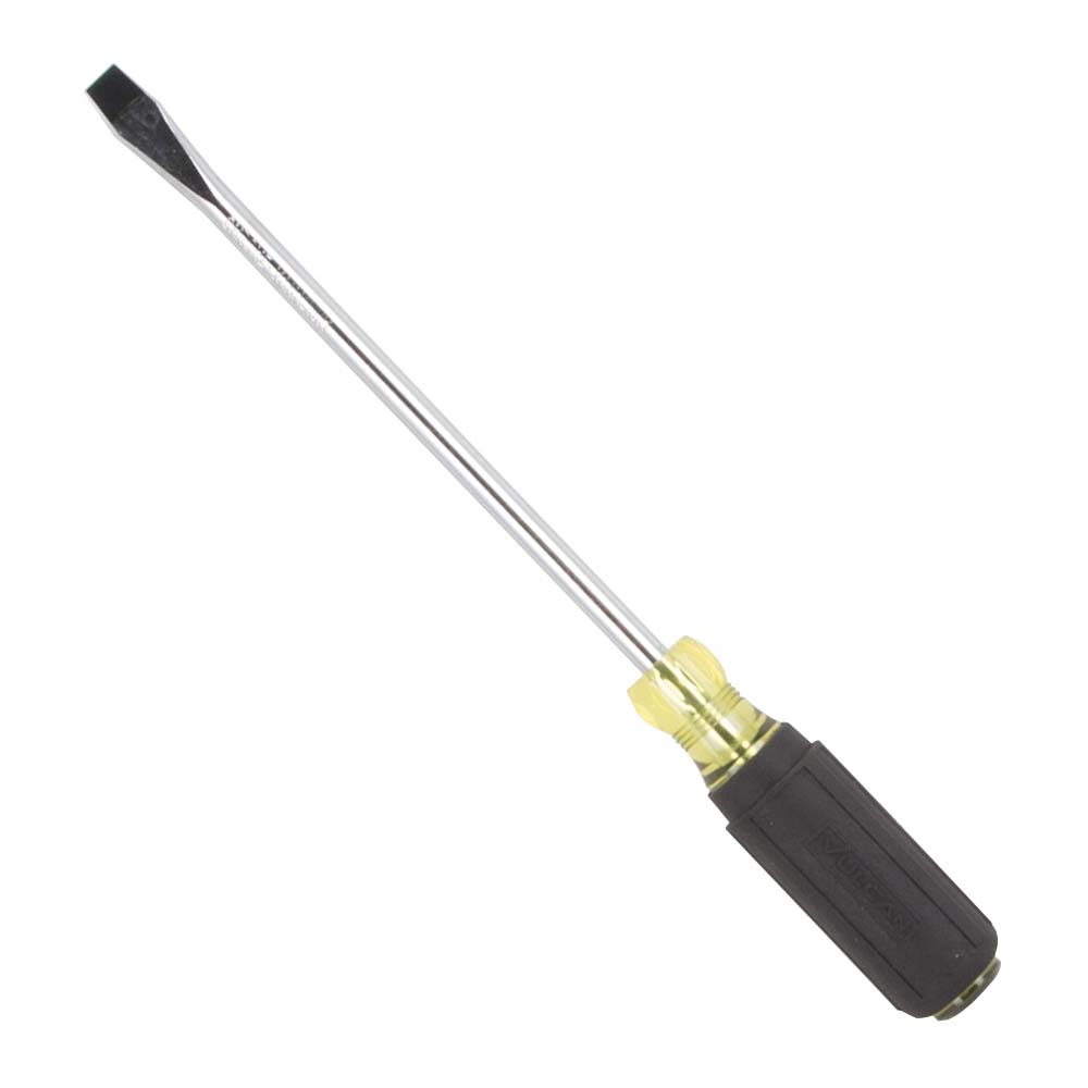 Vulcan MP-SD08 Screwdriver, 3/8 in Drive, Slotted Drive, 12-1/2 in OAL, 8 in L Shank, Plastic/Rubber Handle