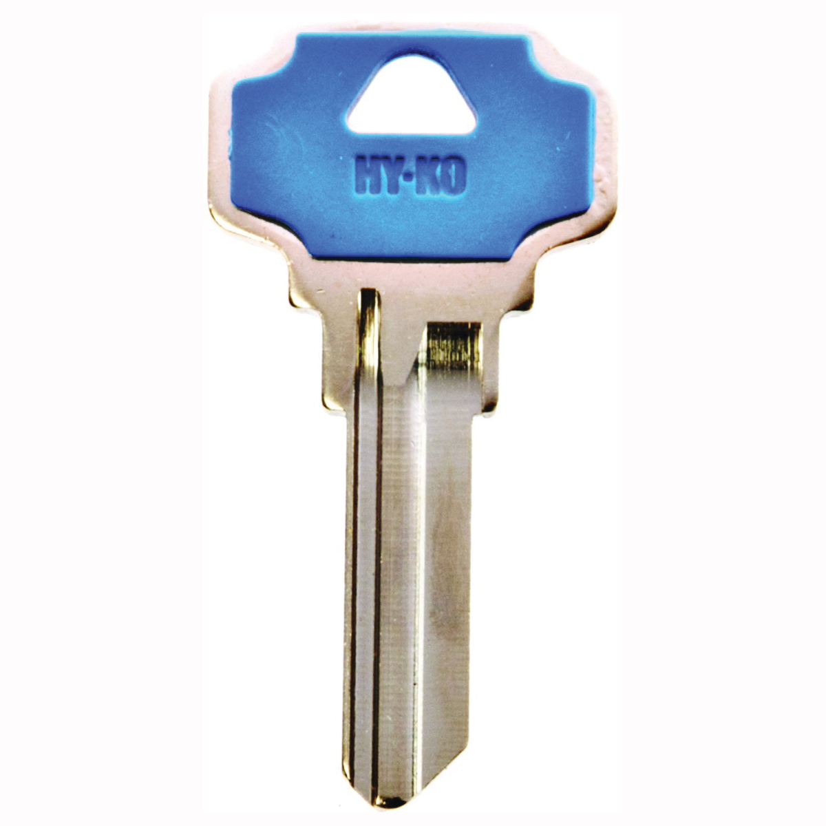 13005DE6 Key Blank, Brass/Plastic, Nickel, For: Dexter Cabinet, House Locks and Padlocks