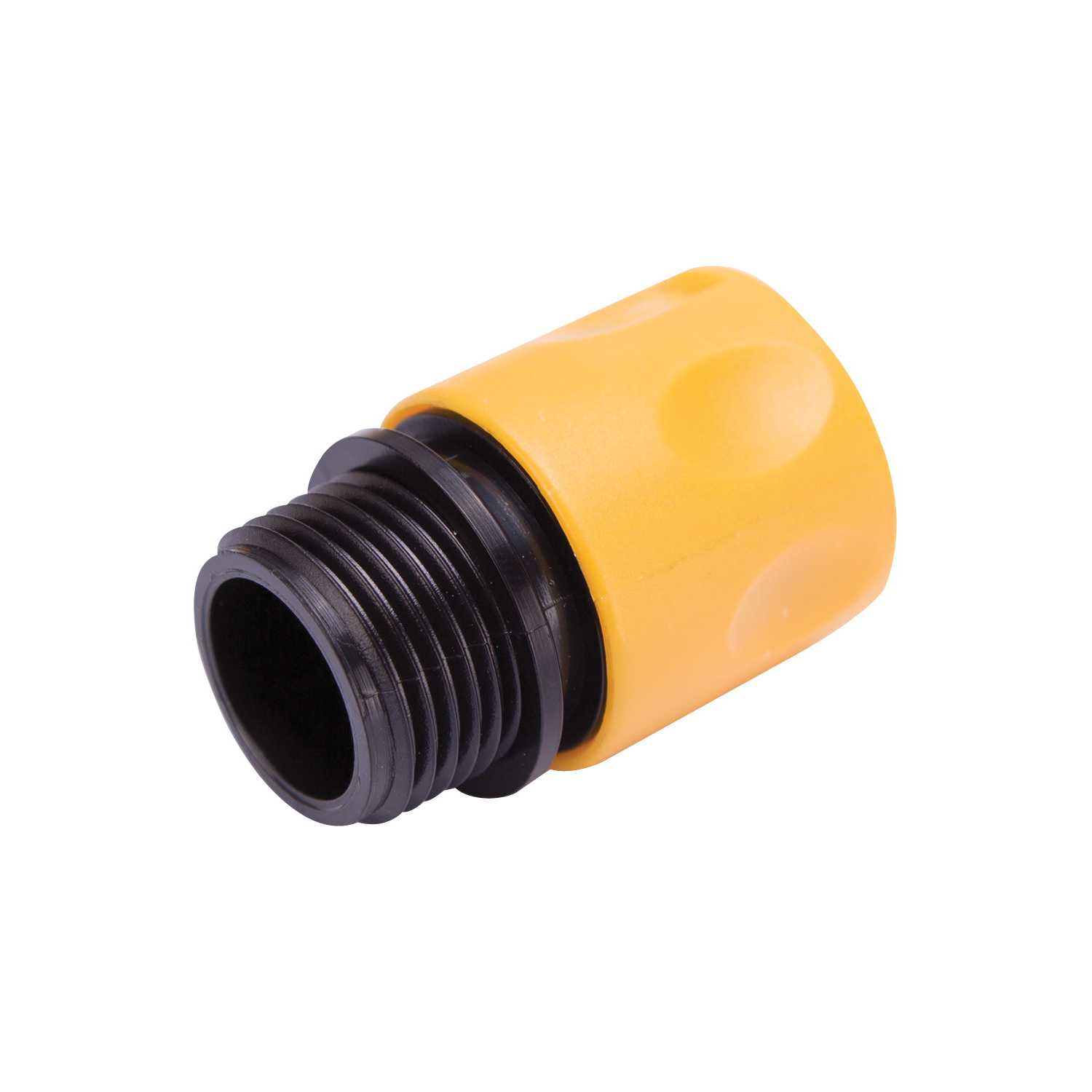 Landscapers Select GC522 Hose Connector, 3/4 in, Male, Plastic, Yellow and Black