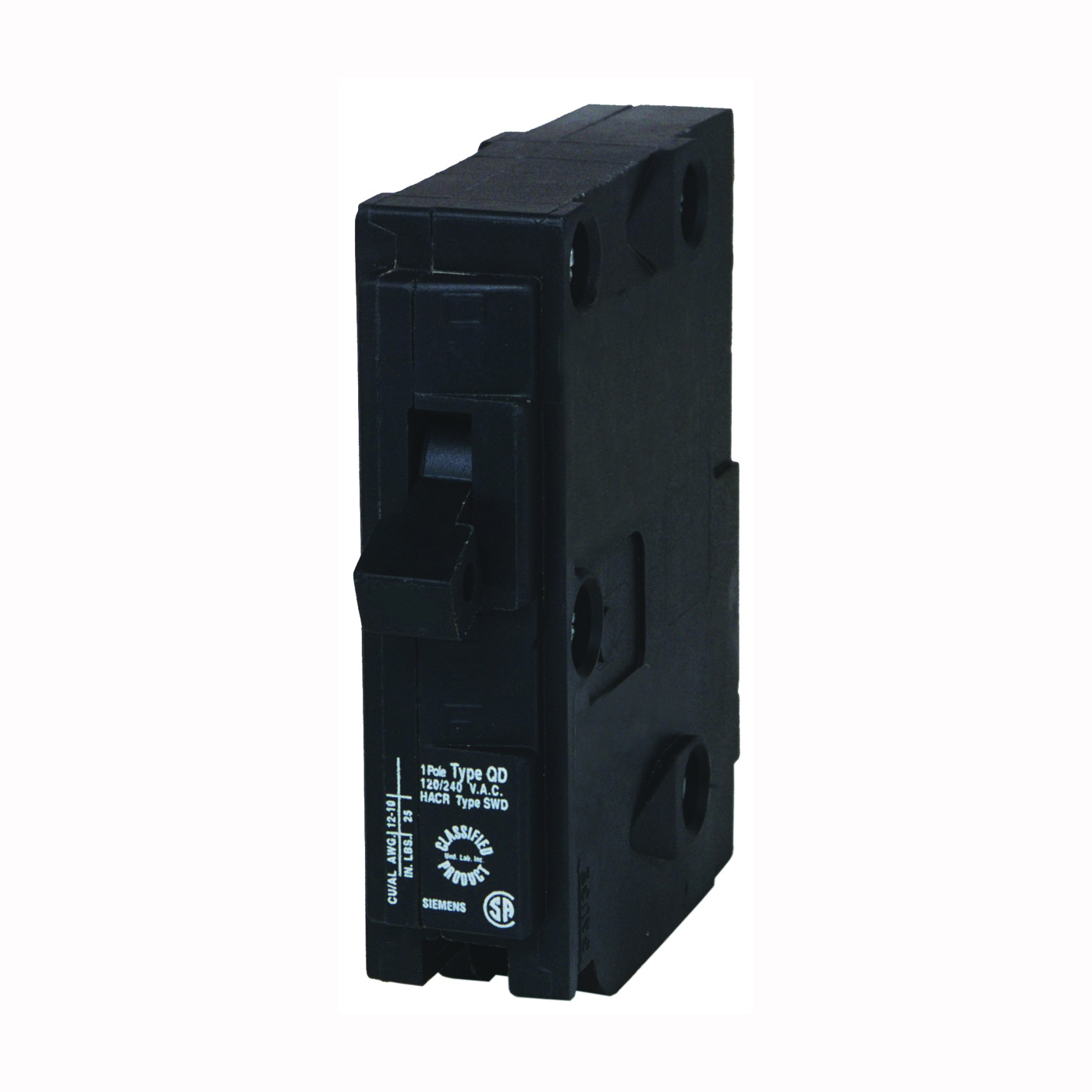 Siemens Murray MQ120 Circuit Breaker, Type MSQ, 20 A, 1 -Pole, 120 V, Standard Trip, Plug Mounting