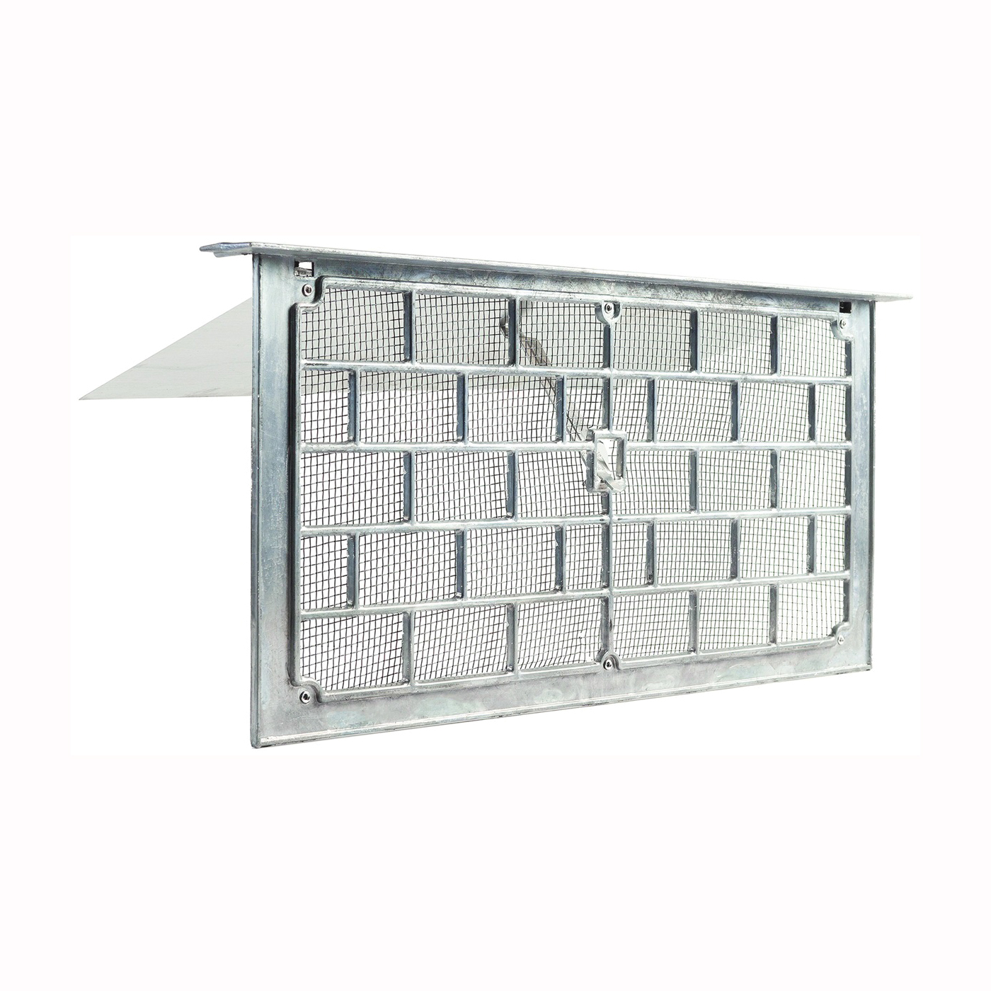 LW1L Foundation Vent, 16 in W, 8 in H, 50 sq-in Net Free Ventilating Area, Aluminum