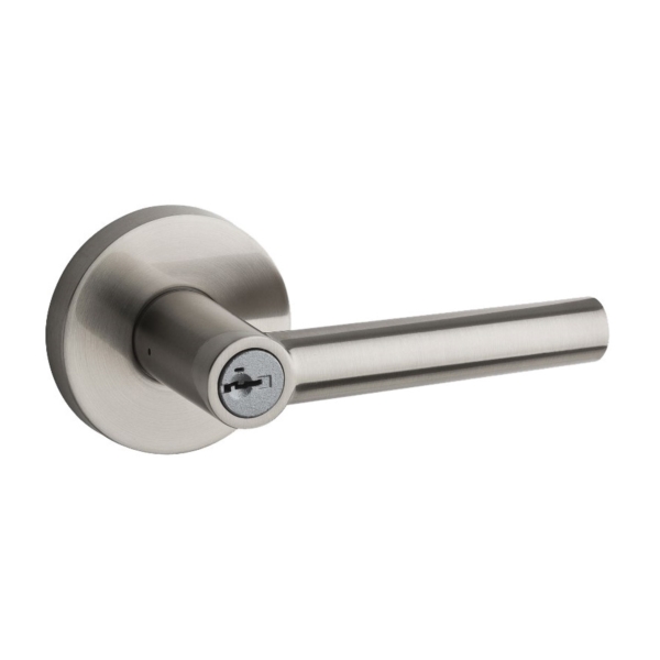 Signature Series 156MIL RDT 15 Entry Lever, 4-5/32 in L Lever, Satin Nickel