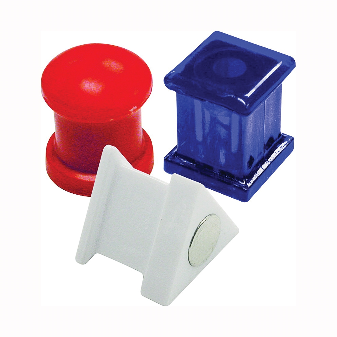 Magnet Source 07507 Magnetic Push Pin, Blue/Red/White