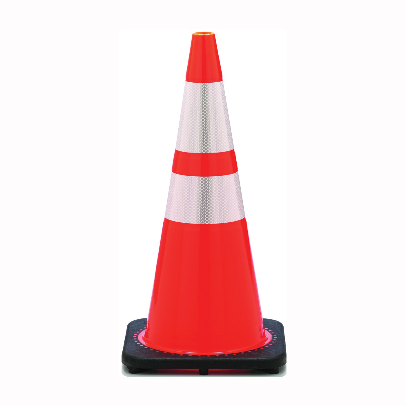 Revolution RS RS70032CT3M64 Traffic Safety Cone, 28 in H Cone, PVC Cone, Fluorescent Orange Cone
