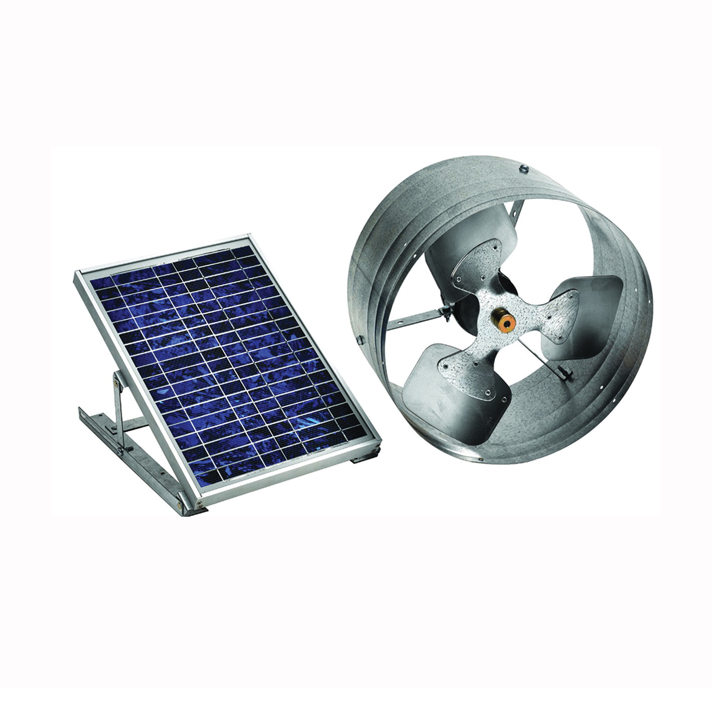 PGSOLAR Solar Power Ventilator, 500 cfm Air, Galvanized Steel