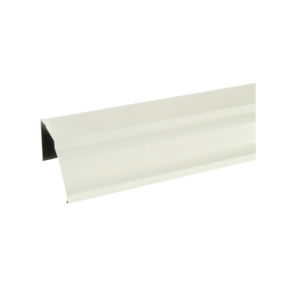 Amerimax 2600600120 Rain Gutter, 10 ft L, 5 in W, 0.185 Thick Material, Aluminum, White - 2