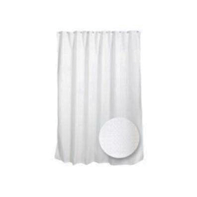 Zenna Home H21WW04 Shower Curtain, 72 in L, 70 in W, Polyester, White
