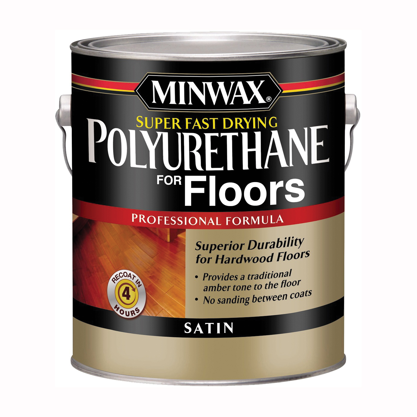 Minwax 130220000 Polyurethane, Oil Base, Clear, Liquid, 1 gal Can, 0.9 Specific Gravity