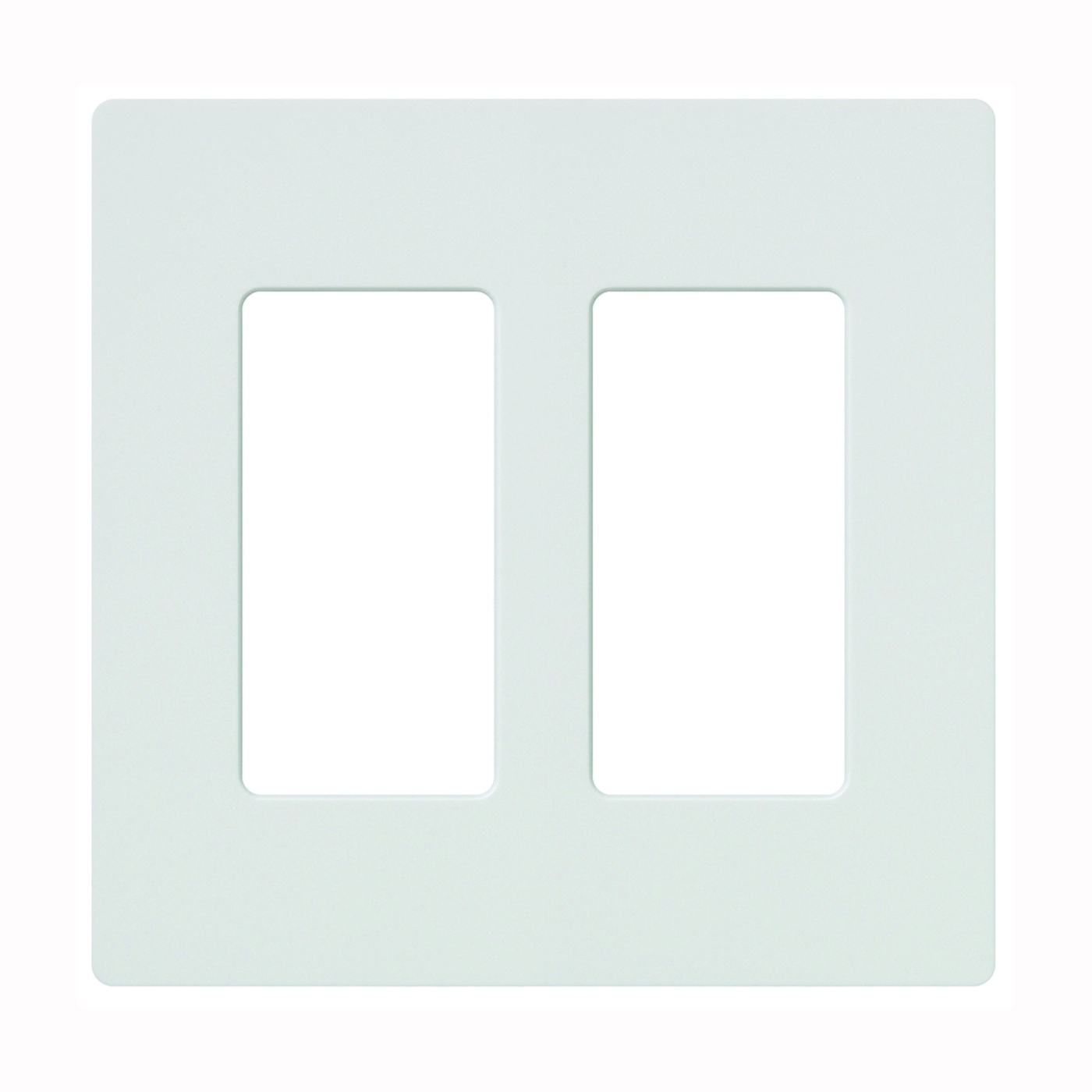 CW-2-WH Wallplate, 4.69 in L, 4-3/4 in W, 2 -Gang, Plastic, White, Gloss