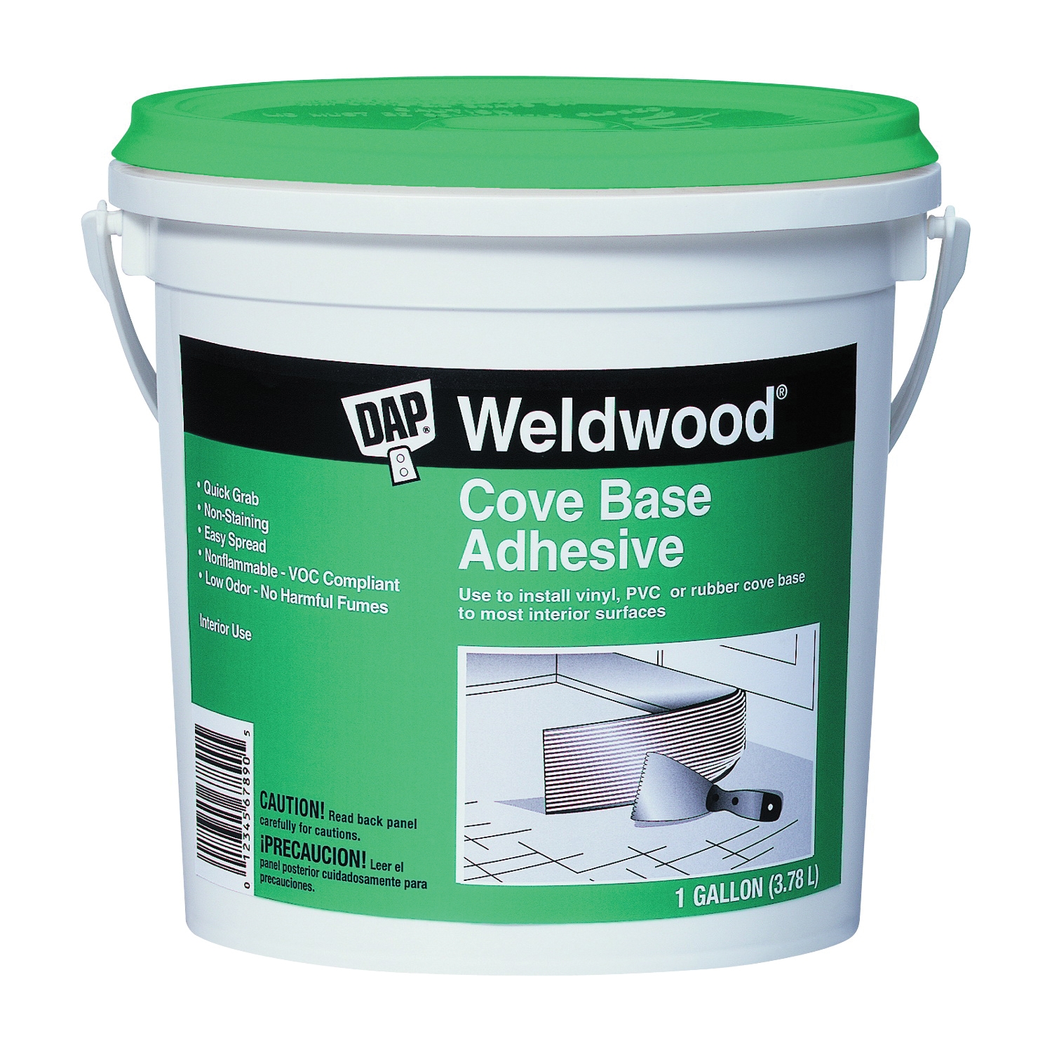 25054 Cove Base Adhesive, Off-White, 1 gal, Can
