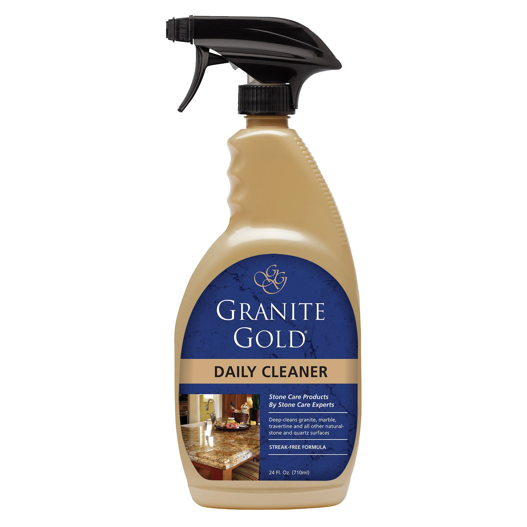 Granite Gold GG0032 Daily Granite Cleaner, 24 oz, Liquid, Lemon Citrus Fragrance, Clear - 1