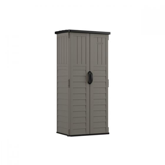 BMS1250SB Vertical Shed, 22 cu-ft Capacity, 2 ft 8-1/4 in W, 2 ft 1-1/2 in D, 6 ft H, Resin, Stoney