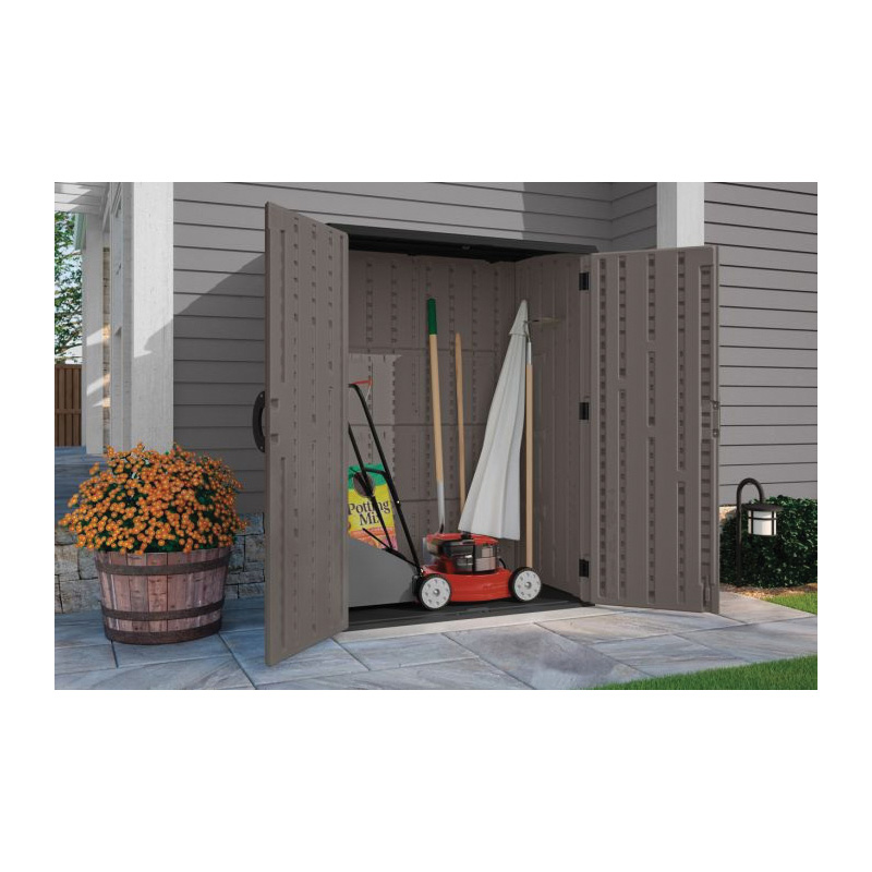 Suncast BMS5700SB Vertical Shed, 54 cu-ft Capacity, 4 ft 5 in W, 2 ft 8-1/2 in D, 5 ft 11-1/2 in H, Resin - 3