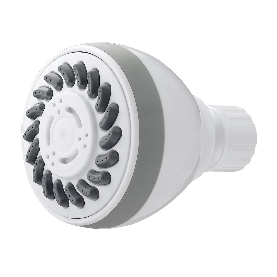 Fixmount Shower Head, 1.75 (6.6) 80 gpm (L/MIN) psi, 1/2-14 NPT Connection, Threaded, ABS, White