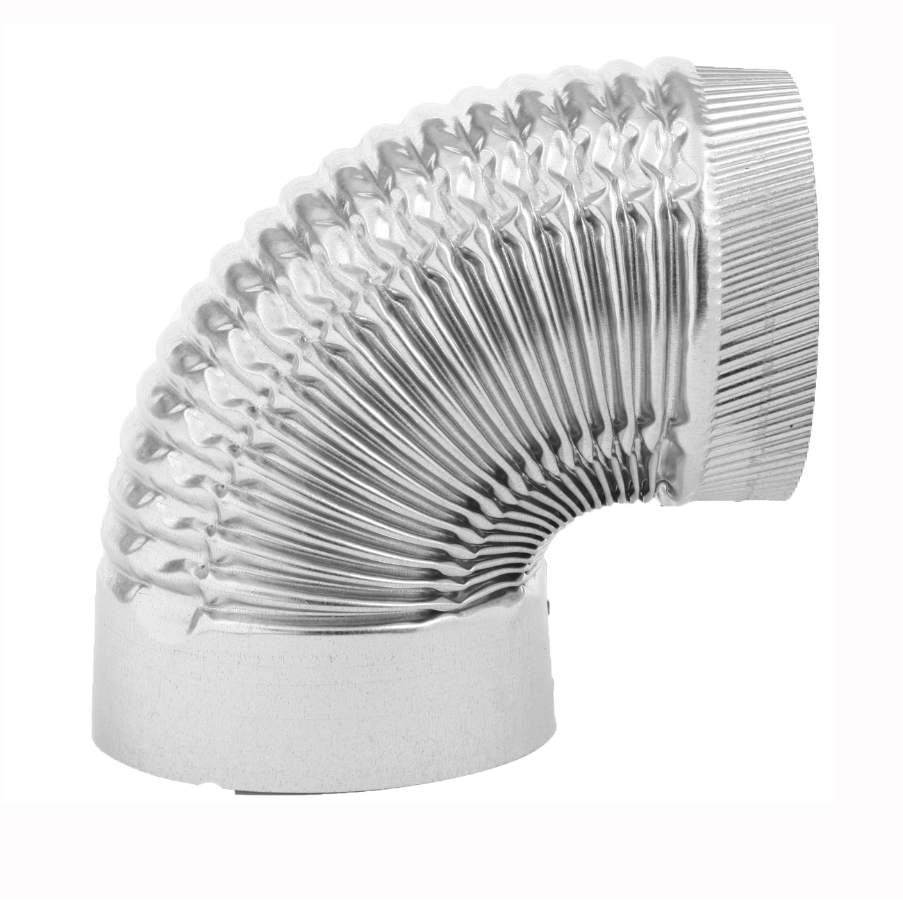 GV0326 Corrugated Elbow, 6 in Connection, 28 Gauge, Galvanized