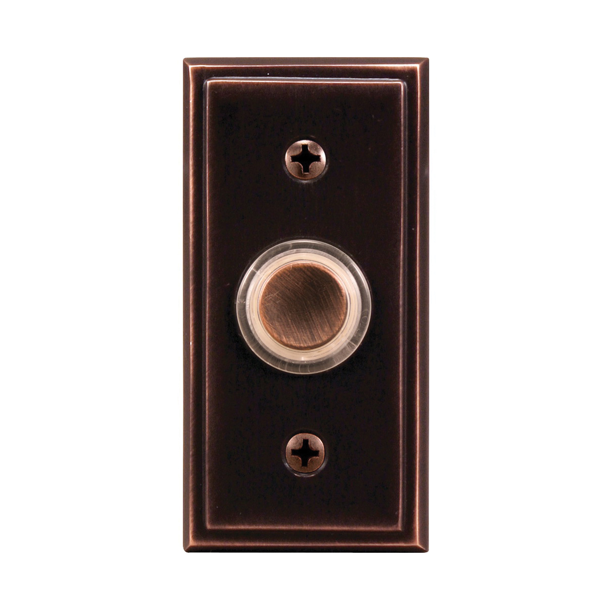 Heath Zenith SL-716-00 Pushbutton, Wired, Metal, Oil-Rubbed Bronze, Lighted - 1