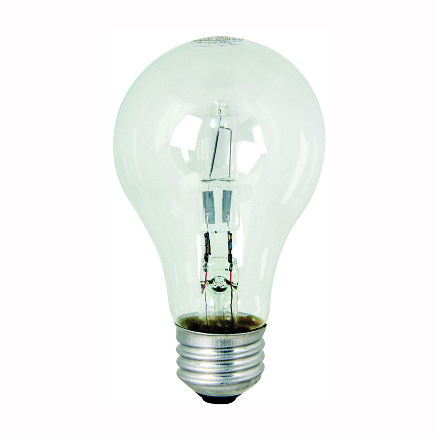 Q53A/CL/2 Halogen Bulb, 53 W, Medium E26 Lamp Base, A19 Lamp, Soft White Light, 1050 Lumens
