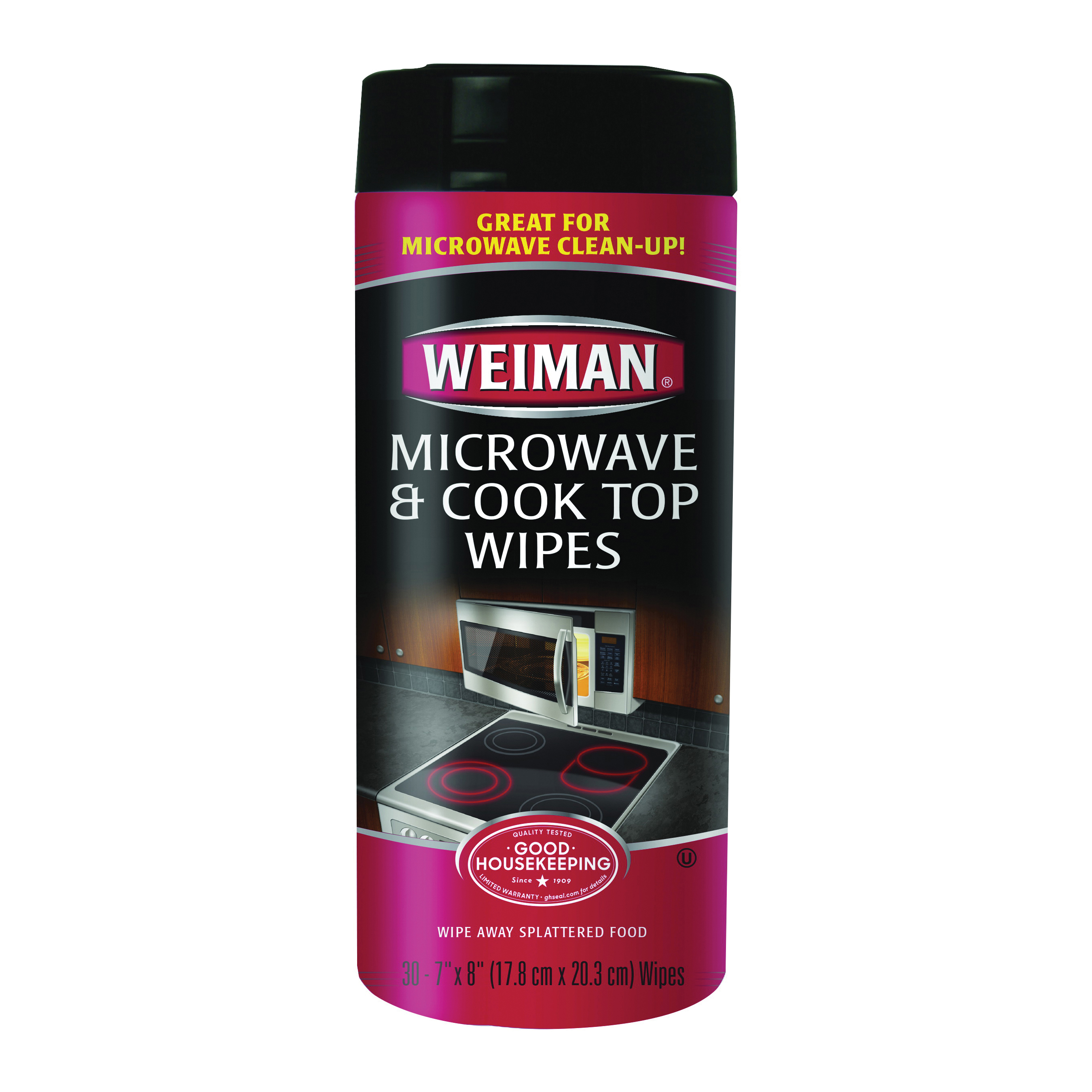 Weiman 90 Cook Top and Microwave Wipes, 7 in L, 8 in W - 4
