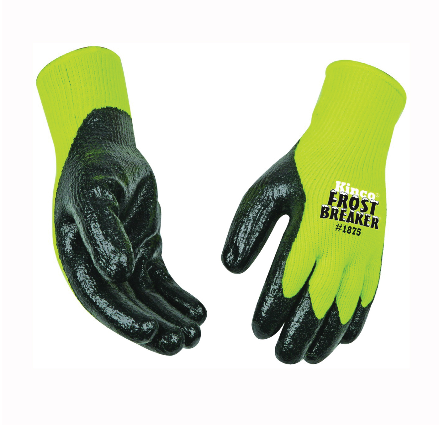 1875-L High-Visibility High-Dexterity Protective Gloves, Men's, L, Keystone Thumb, Knit Wrist Cuff