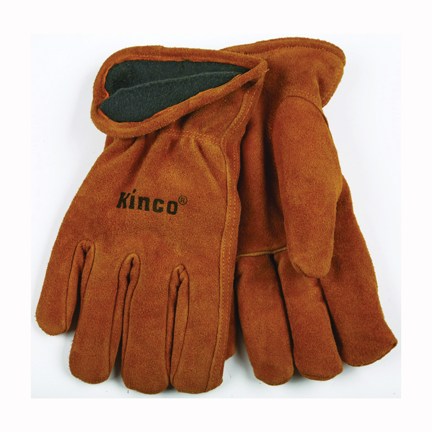 50RL-L High-Durability Driver Gloves, Men's, L, 5 in L, Keystone Thumb, Easy-On Cuff, Cowhide Leather, Brown