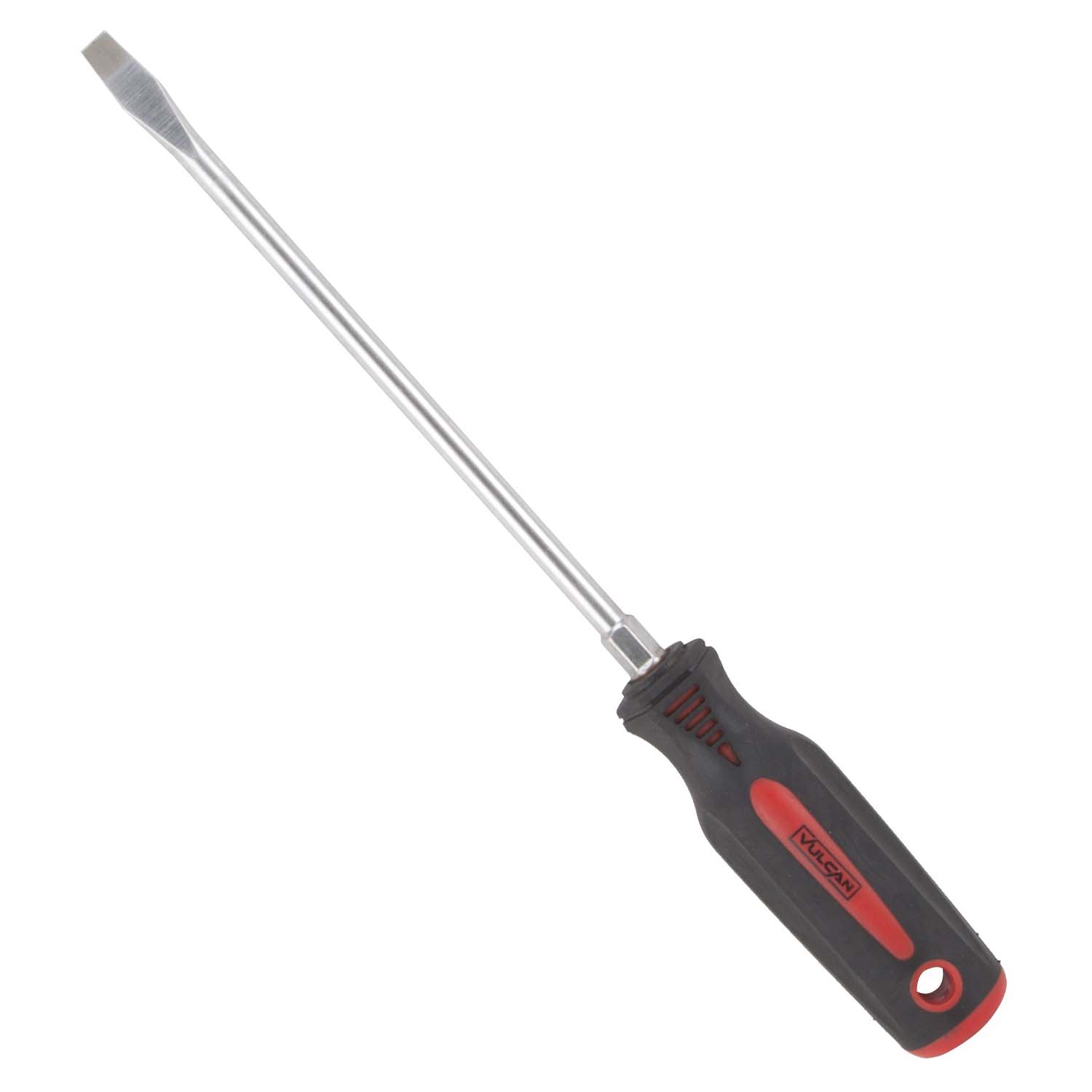Screwdriver, Slotted Drive, 12-1/2 in OAL, 8 in L Shank