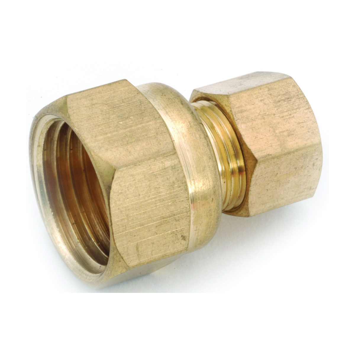 750097-0604 Tube Adapter, 1/4 x 3/8 in, Compression, Brass