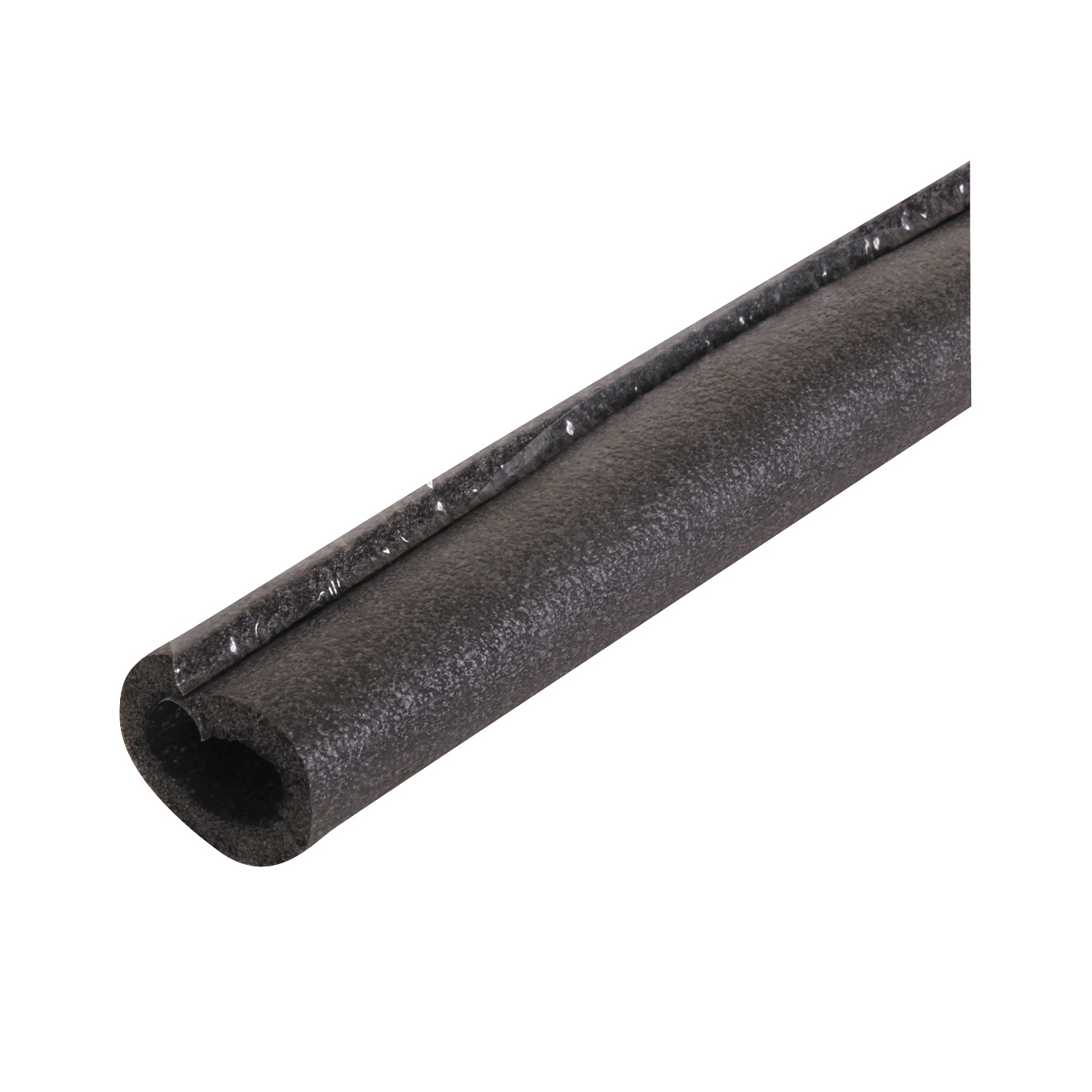 PC12158TW Pipe Insulation, 6 ft L, Polyolefin, Charcoal