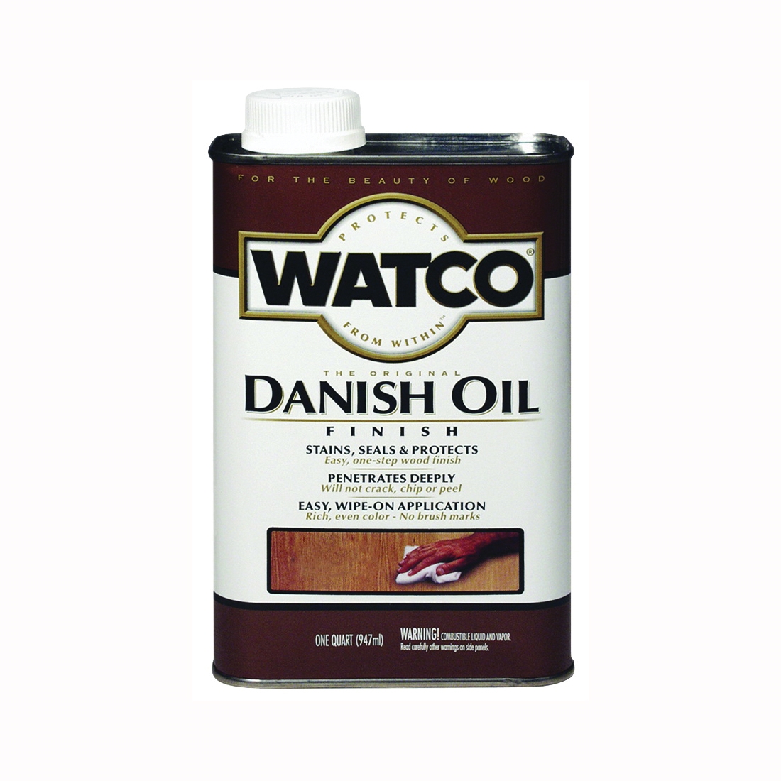 WATCO 65241 Danish Oil, Cherry, Liquid, 1 qt Can
