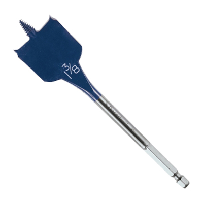 Daredevil DSB1019 Spade Drill Bit, 1-3/8 in Dia, 6 in OAL, 1/4 in Dia Shank, Hex Shank