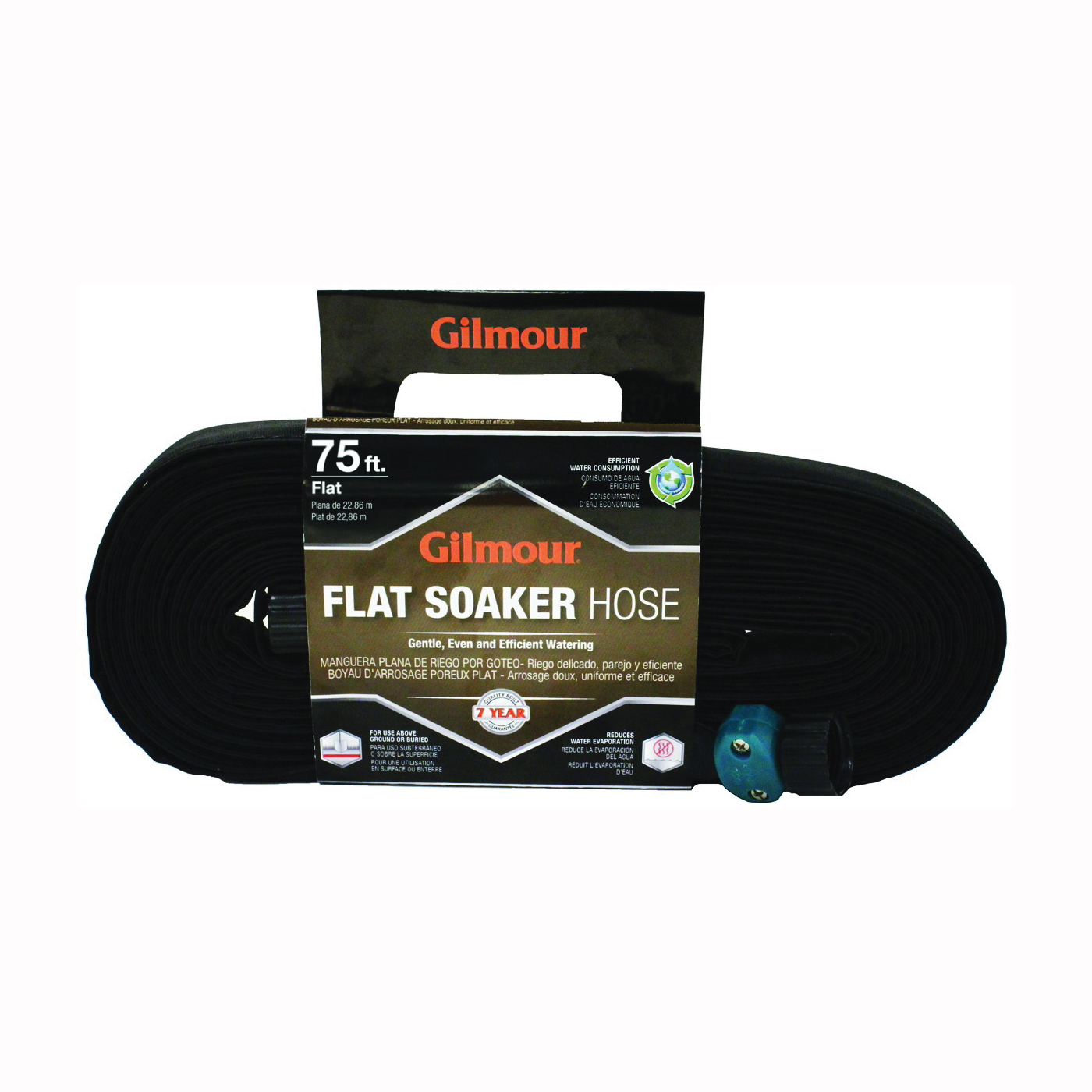 Gilmour 27075G Weeper/Soaker Hose with Cloth Cover, 75 ft L
