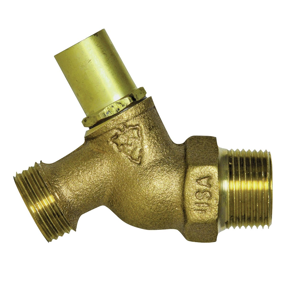 351LSLF Hose Bibb, 3/4 x 3/4 in Connection, MIP x Hose, 8 to 9 gpm, 125 psi Pressure, Brass Body, Rough