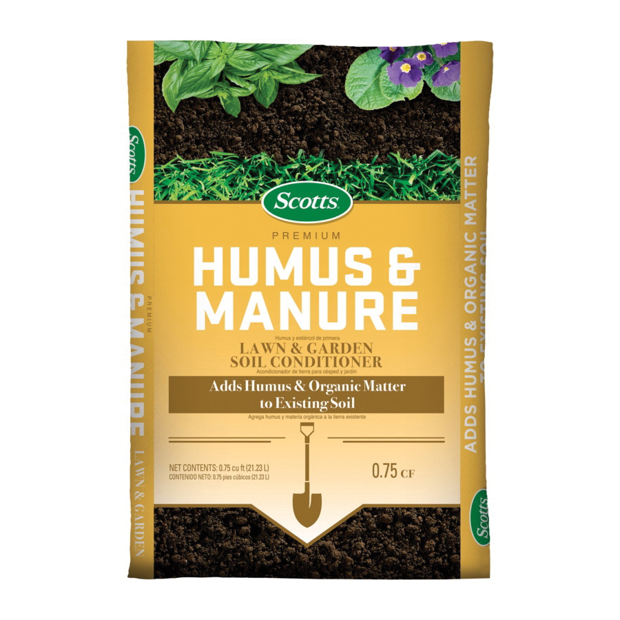 Scotts 71530751 Humus and Manure, Solid, Earthy, 0.75 cu-ft Pack