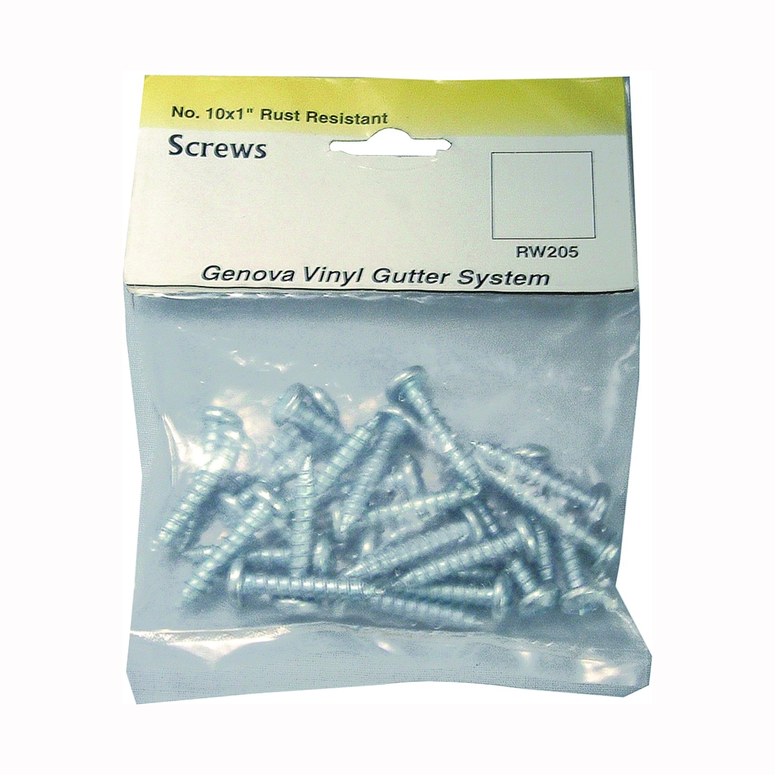 Genova RW205 No-Groove Siding Panel, #10 Thread, Aluminum