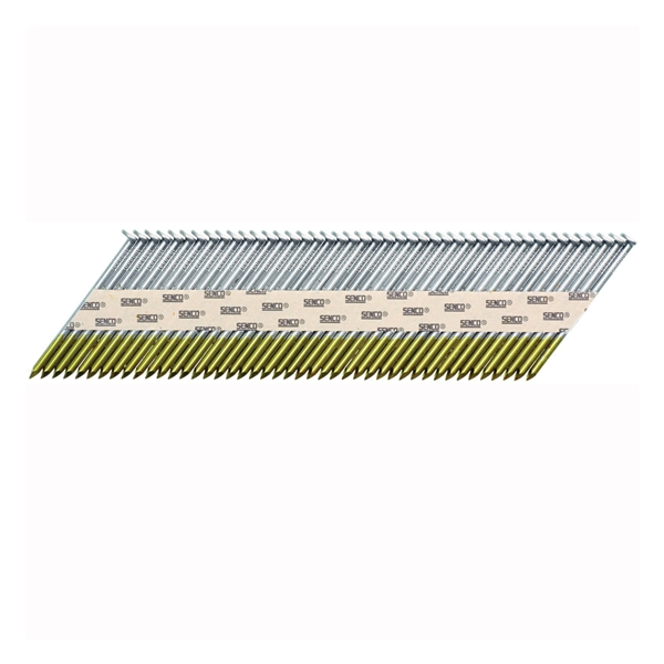 KC28APBX Collated Nail, 3-1/4 in L, Steel, Bright, Clipped Head, Smooth Shank, 2,500 Count
