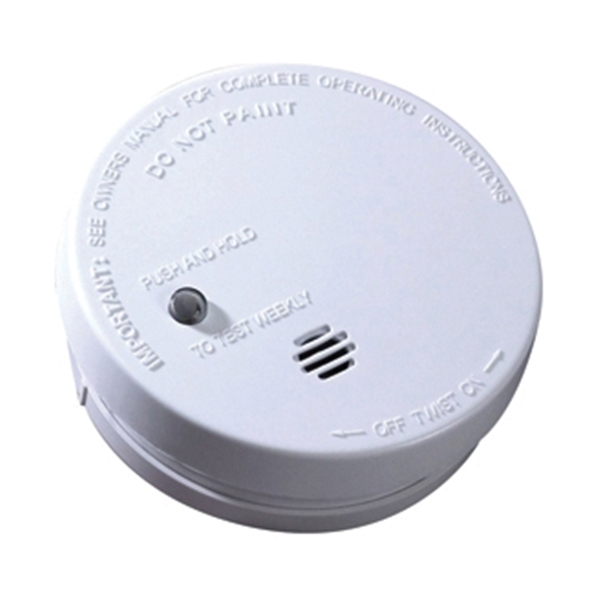 Kidde I9040CA Smoke Alarm, 10 ft, 85 dB, Alarm: Audio, Ionization Sensor, Wall Mounting, White - 1