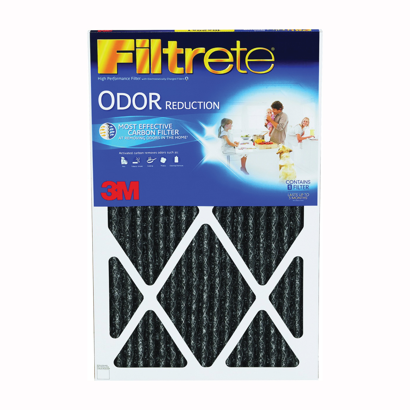 Filtrete HOME03-4 Air Filter, 25 in L, 20 in W, 11 MERV
