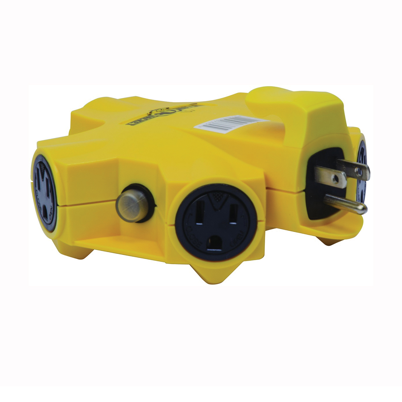 Powerlink 997362 Outlet Adapter, 15 A, 125 V, 5 -Outlet, Yellow
