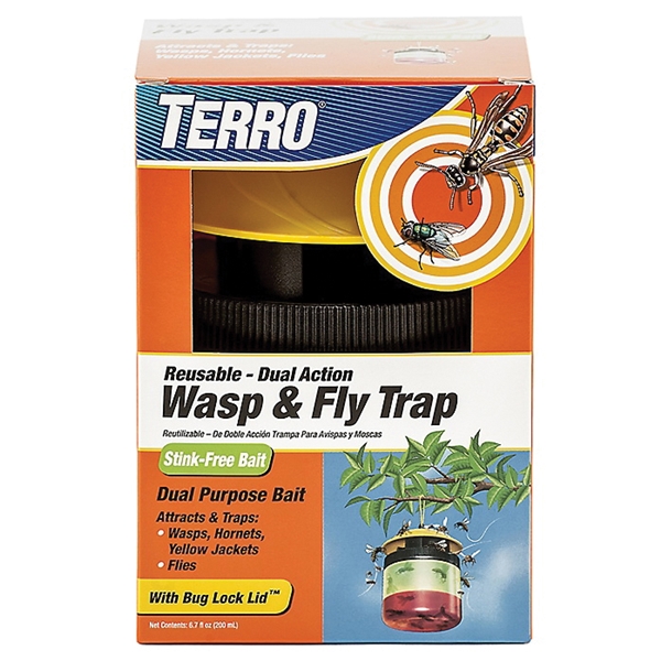 TERRO T512 Wasp and Fly Trap, Liquid, Vinegar - 1