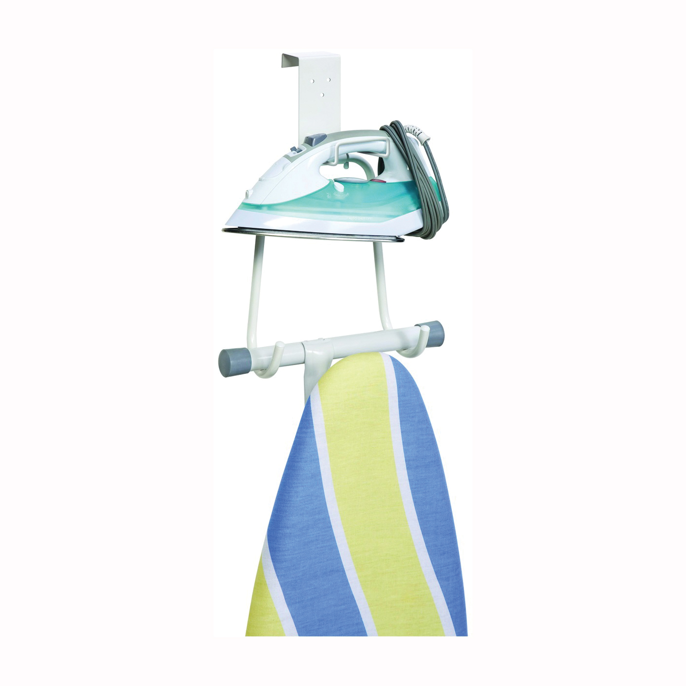 Honey-Can-Do BRD-01233 Ironing Caddy, Steel, White, 4-1/2 in W, 11 in D, 15-1/2 in H