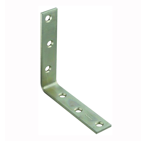 115BC Series N220-152 Corner Brace, 5 in L, 1 in W, 4.94 in H, Steel, Zinc, 0.16 Thick Material
