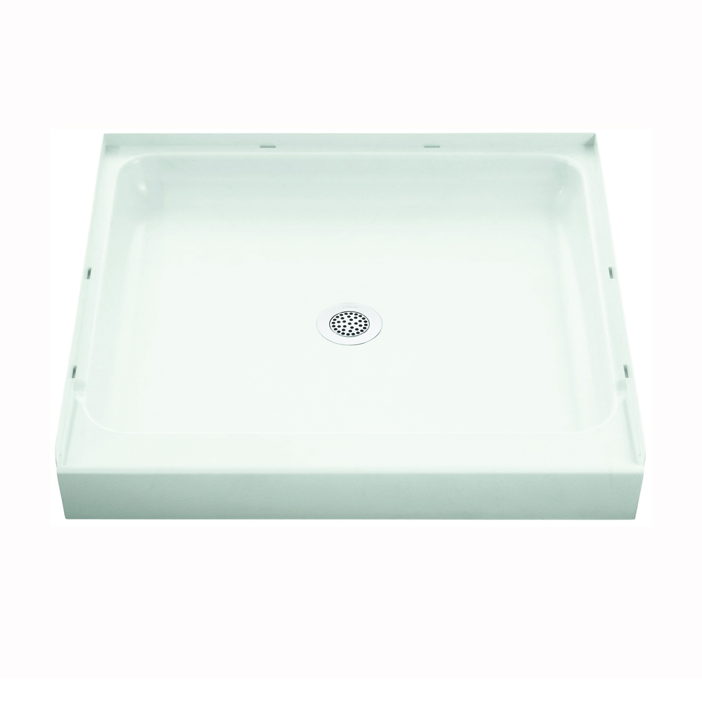 Ensemble 72101100-0 Shower Base, 34 in L, 36 in W, 5-1/2 in H, Vikrell, White, Alcove Installation