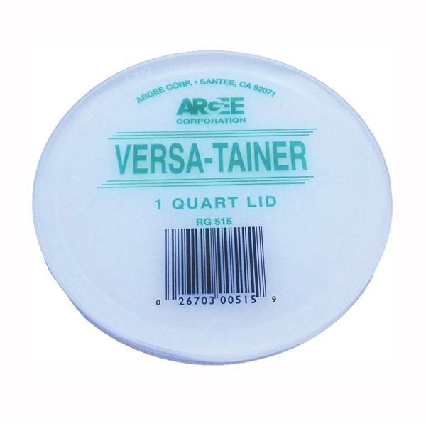 Argee RG515/50 Bucket Lid, Plastic, For: Versa-Tainer 1 qt Clear Container - 2