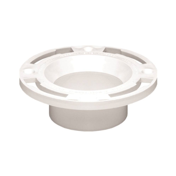 43509 Closet Flange, 3 in Connection, PVC, White